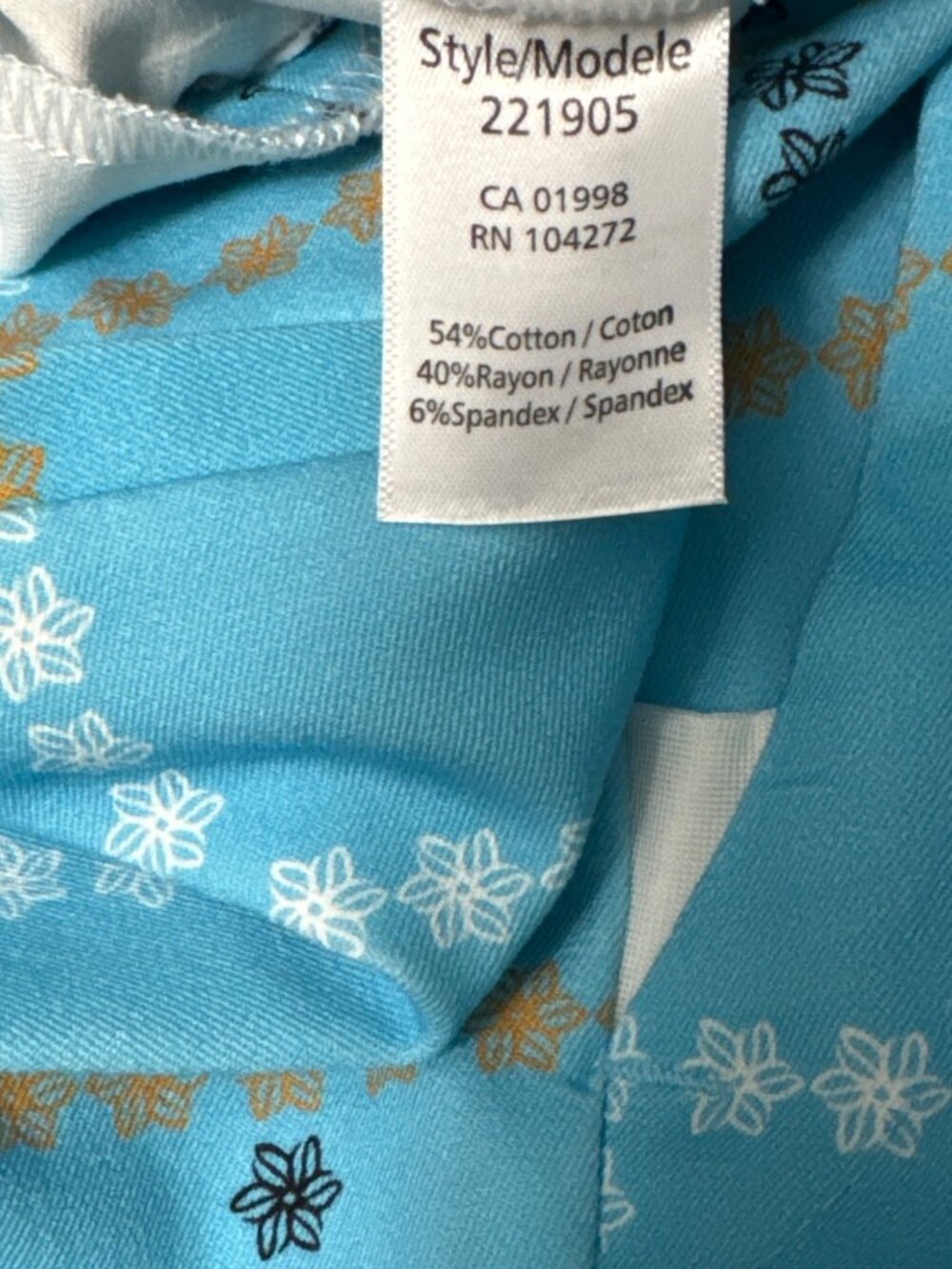 Inspired Style Ankle Pants Aqua Blue Check Size 10 Pockets Cotton Blend $124 NEW - Picture 6 of 16